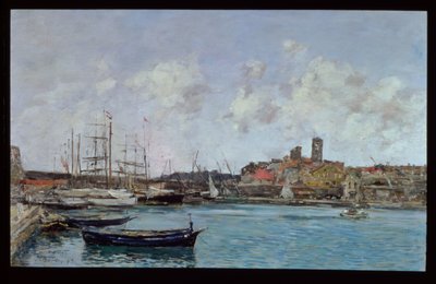 Uitzicht op Antibes, 1893 door Eugene Louis Boudin